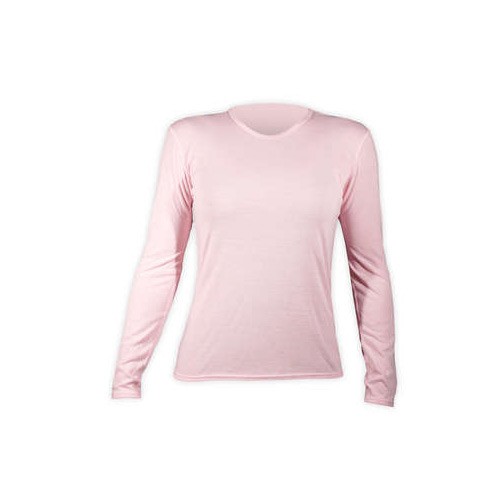 Hot Chillys PepperSkins Crewneck Womens Long Underwear Top, Pink, swatch