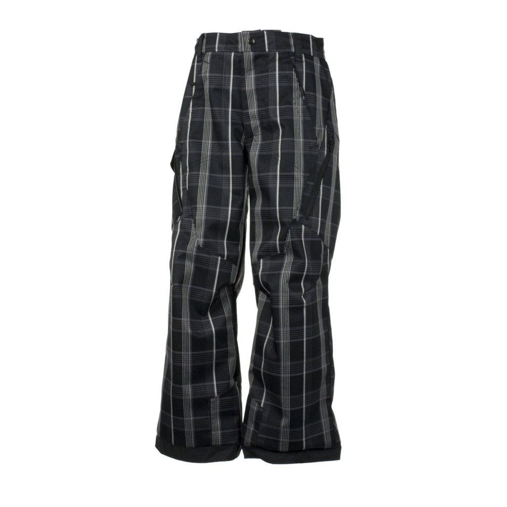 Obermeyer Pike P Kids Ski Pants, Black Plaid, medium