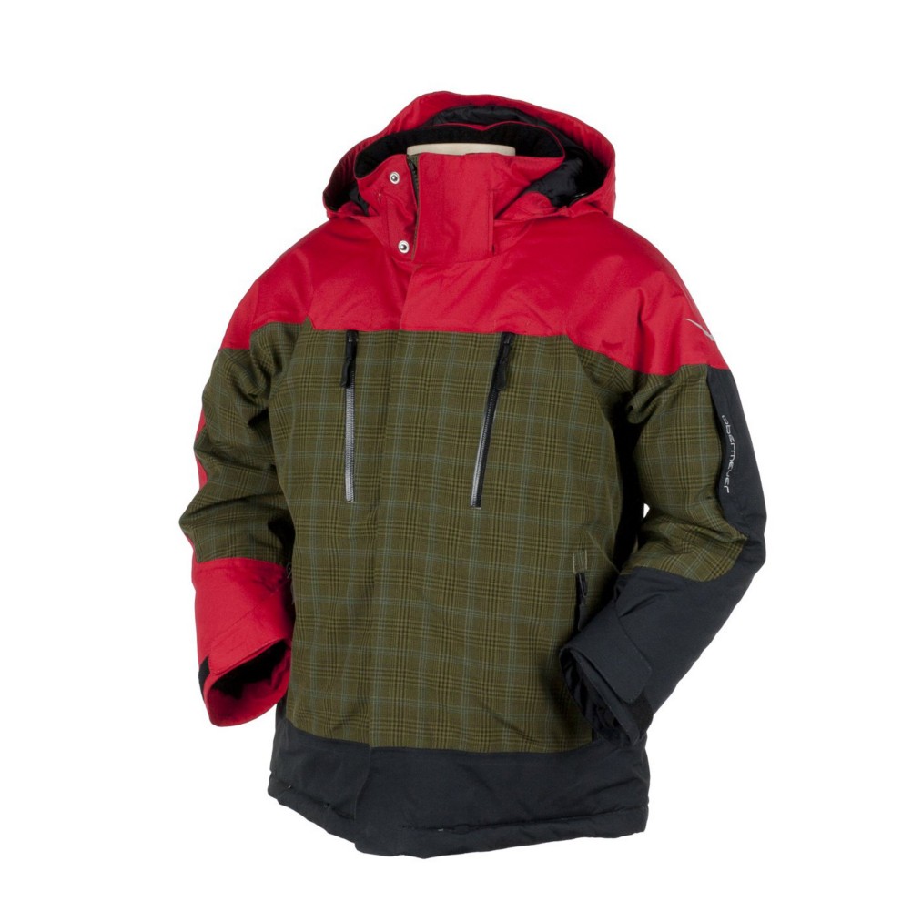 Obermeyer Clone Kids Ski Jacket 2012, Mineral Micro Plaid, swatch