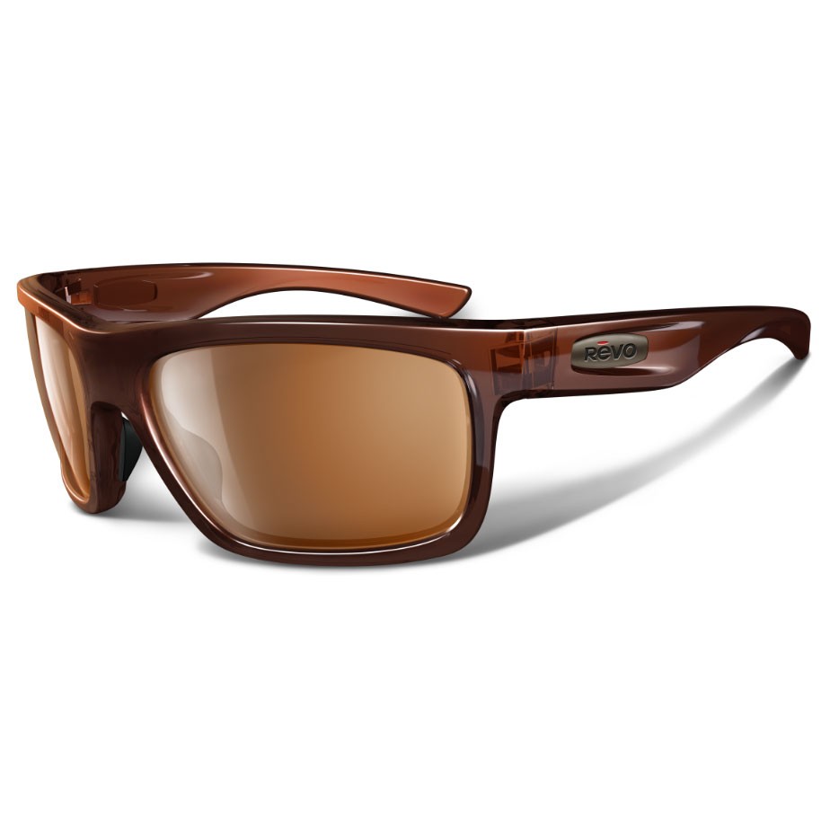 Revo Stern Polarized Sunglasses, Polished Rootbeer Eco, swatch