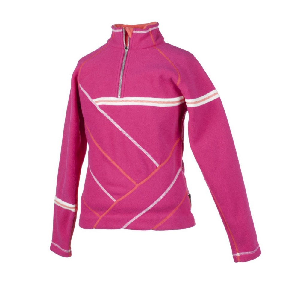Obermeyer Aliyah Girls Fleece Kids Midlayer, Fuchsia, medium