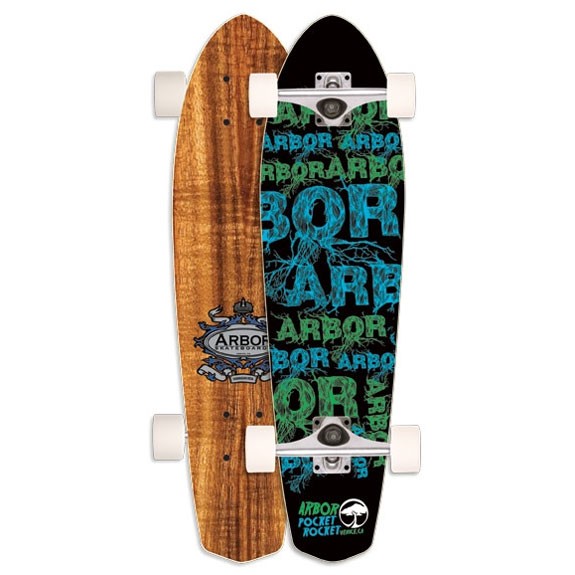 Arbor Pocket Rocket Koa Complete Longboard