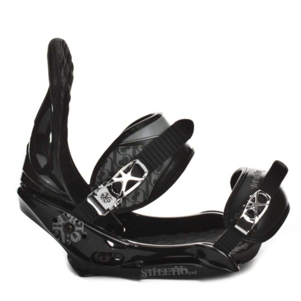 Burton Stiletto EST Womens Snowboard Bindings, Black, medium