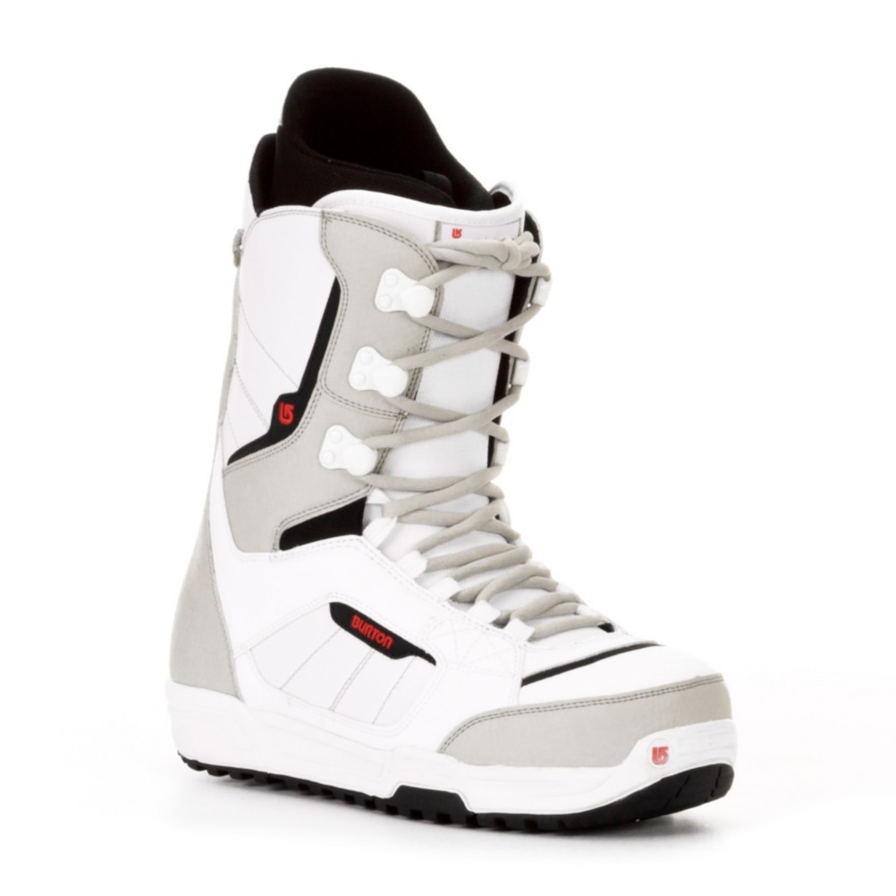 Burton Invader Snowboard Boots 2013, White-Black-Red, swatch