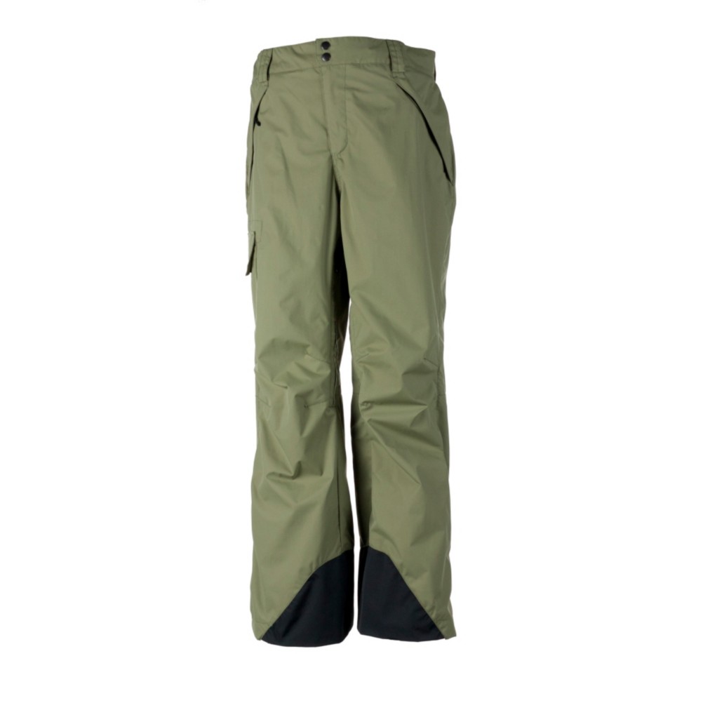 Obermeyer Saranac Short Mens Ski Pants, Mineral Green, swatch