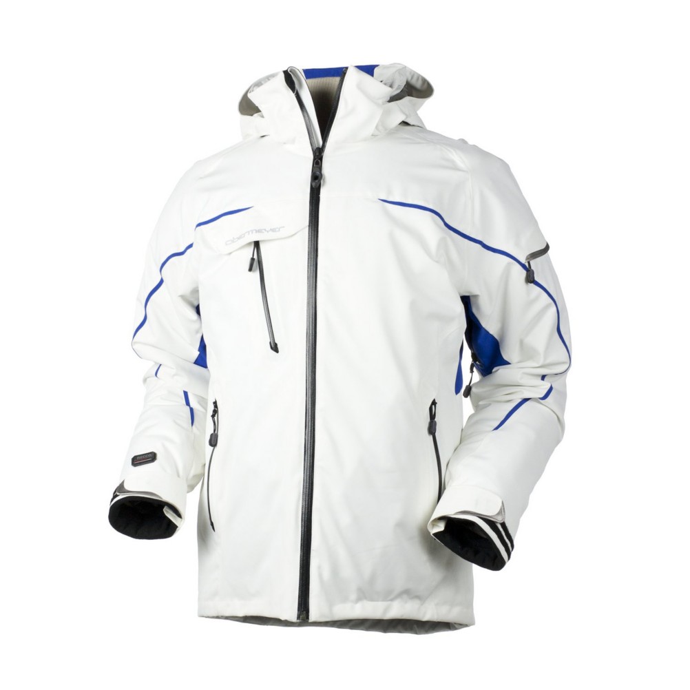 Obermeyer Kestrel Mens Insulated Ski Jacket, White, swatch