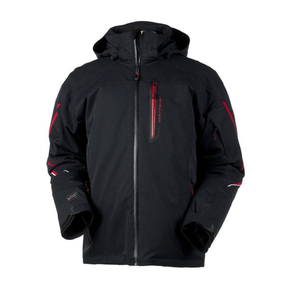Obermeyer Osprey Mens Insulated Ski Jacket, Black, medium
