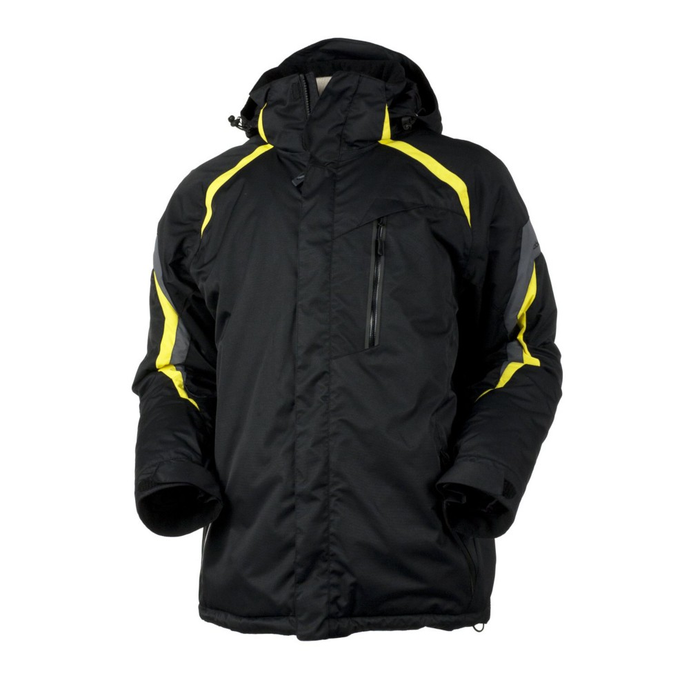Obermeyer Stratton Mens Insulated Ski Jacket, Black, swatch