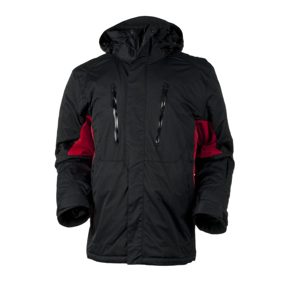 Obermeyer Teton Mens Insulated Ski Jacket, Black, swatch