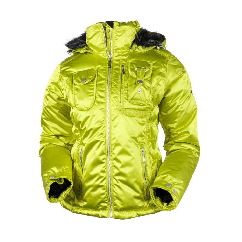 Obermeyer Leighton Womens Insulated Ski Jacket, Peridot, swatch