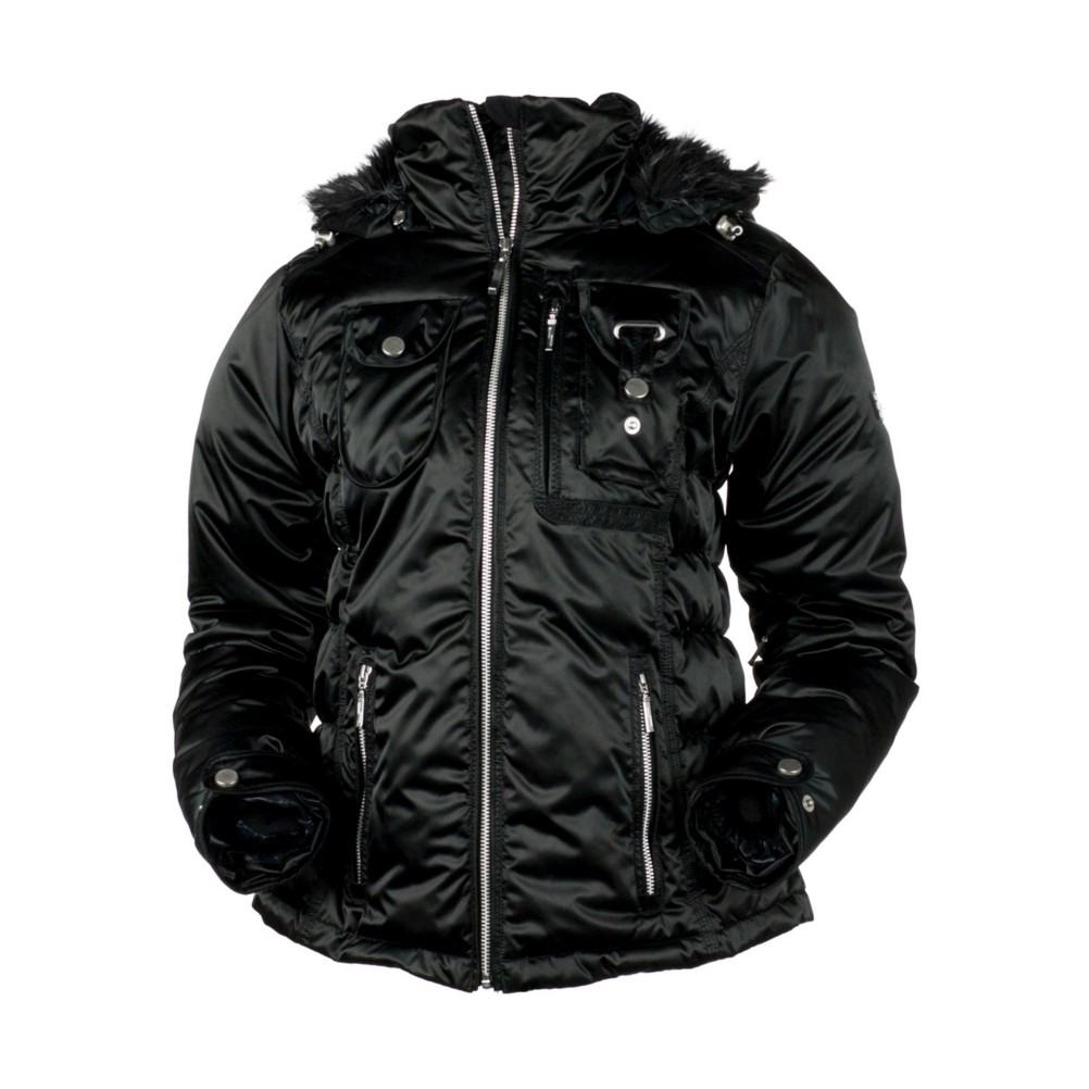 Obermeyer Leighton Womens Insulated Ski Jacket 2012, Black, swatch