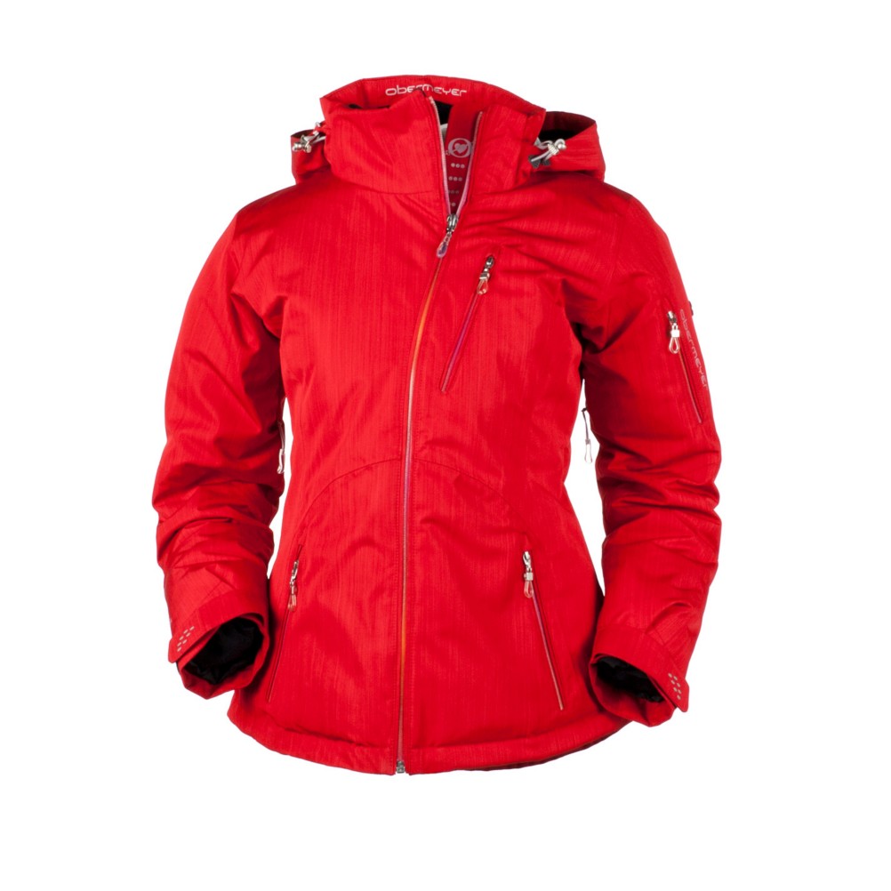 Obermeyer Coco Womens Insulated Ski Jacket 2012, True Red, swatch