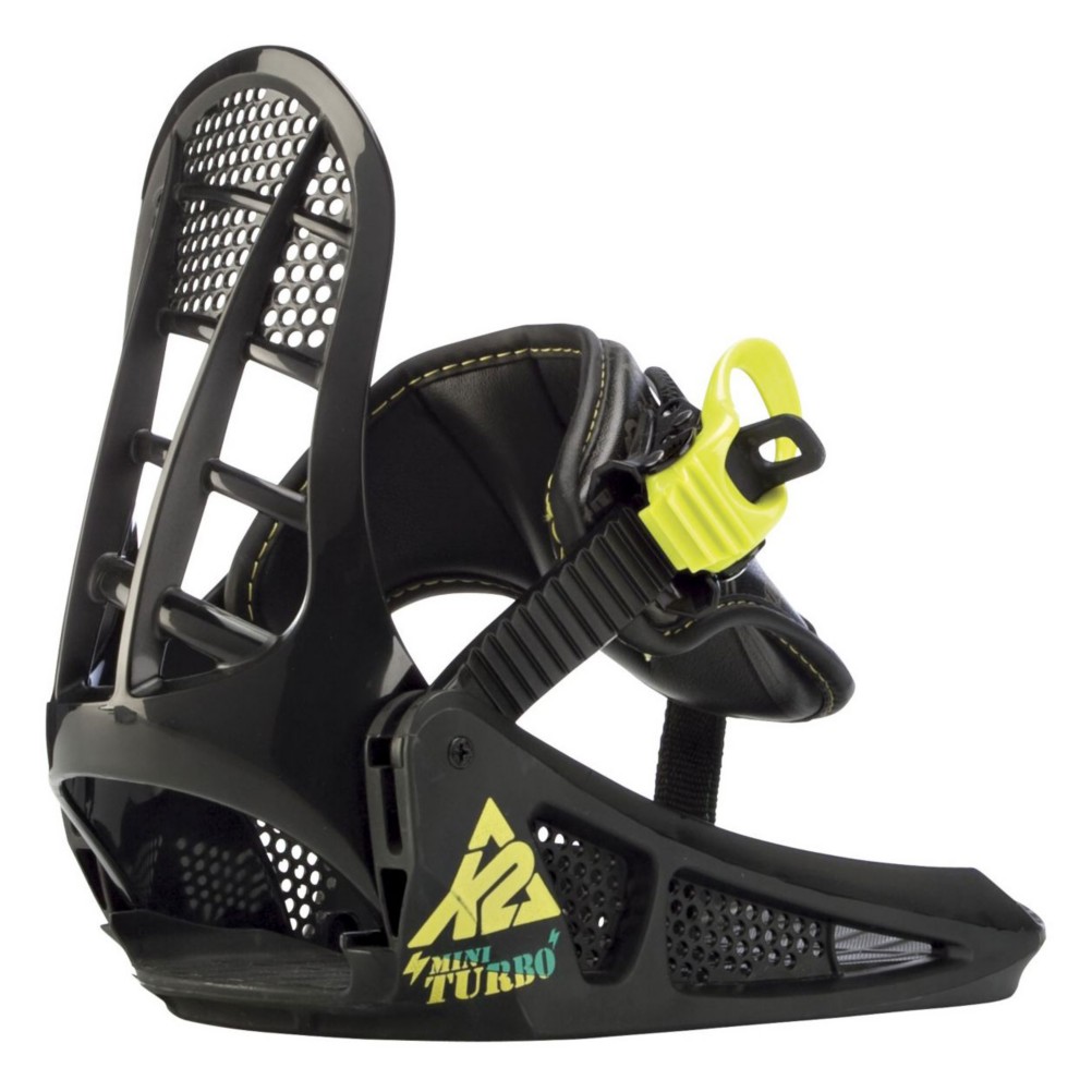 K2 Mini Turbo Kids Snowboard Bindings 2013, Black, medium