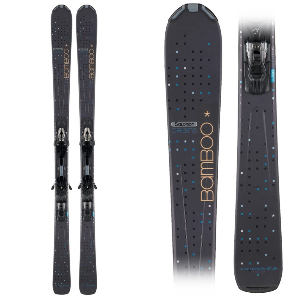 Salomon Origins Bamboo Womens Skis with Salomon Lightrak Z 10Ti Bindings