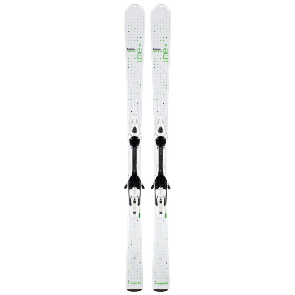 Salomon Origins Lime Womens Skis with Salomon Lightrak L9 Bindings 2012