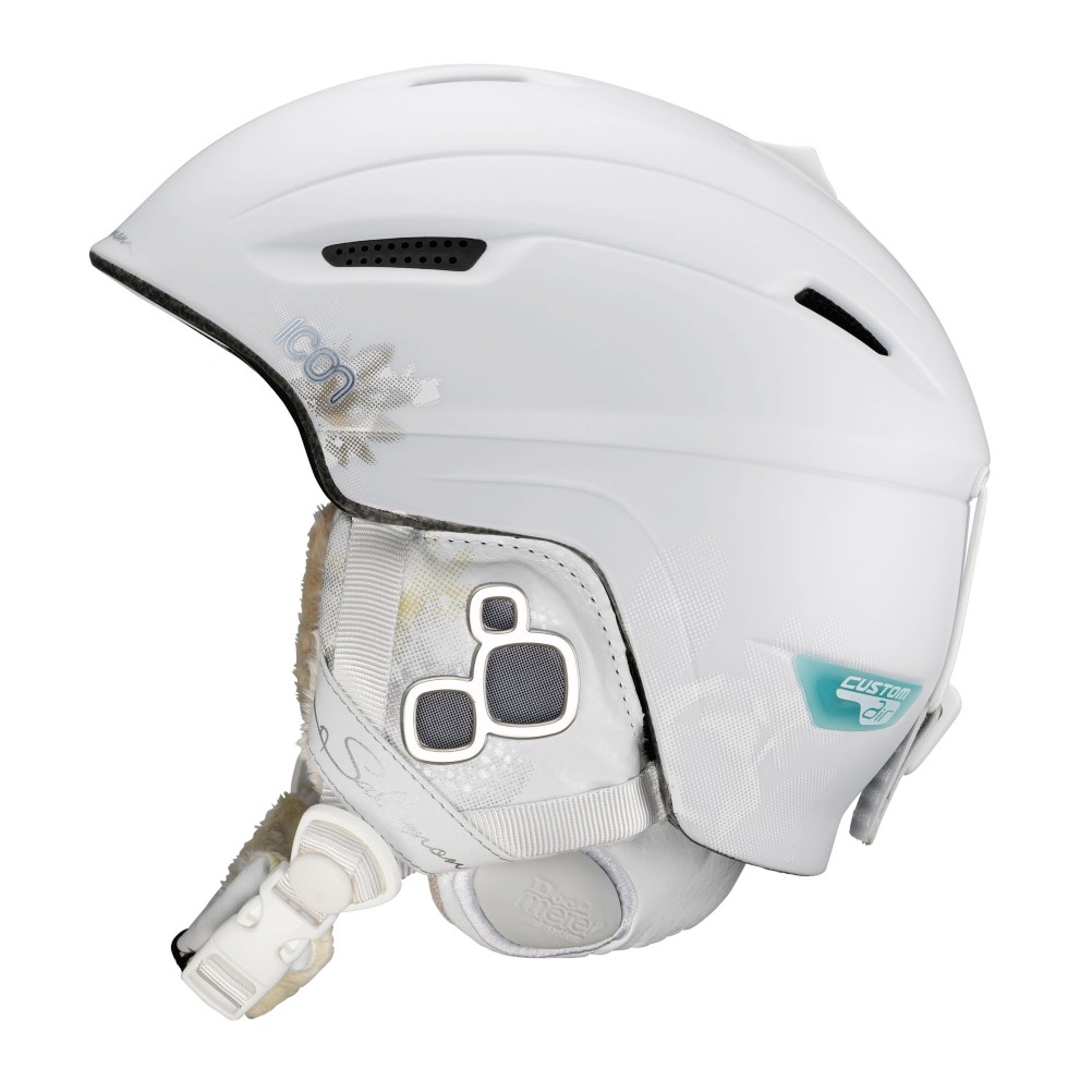 Salomon Icon Custom Air Womens Helmet 2013, White Matte-Gold, swatch
