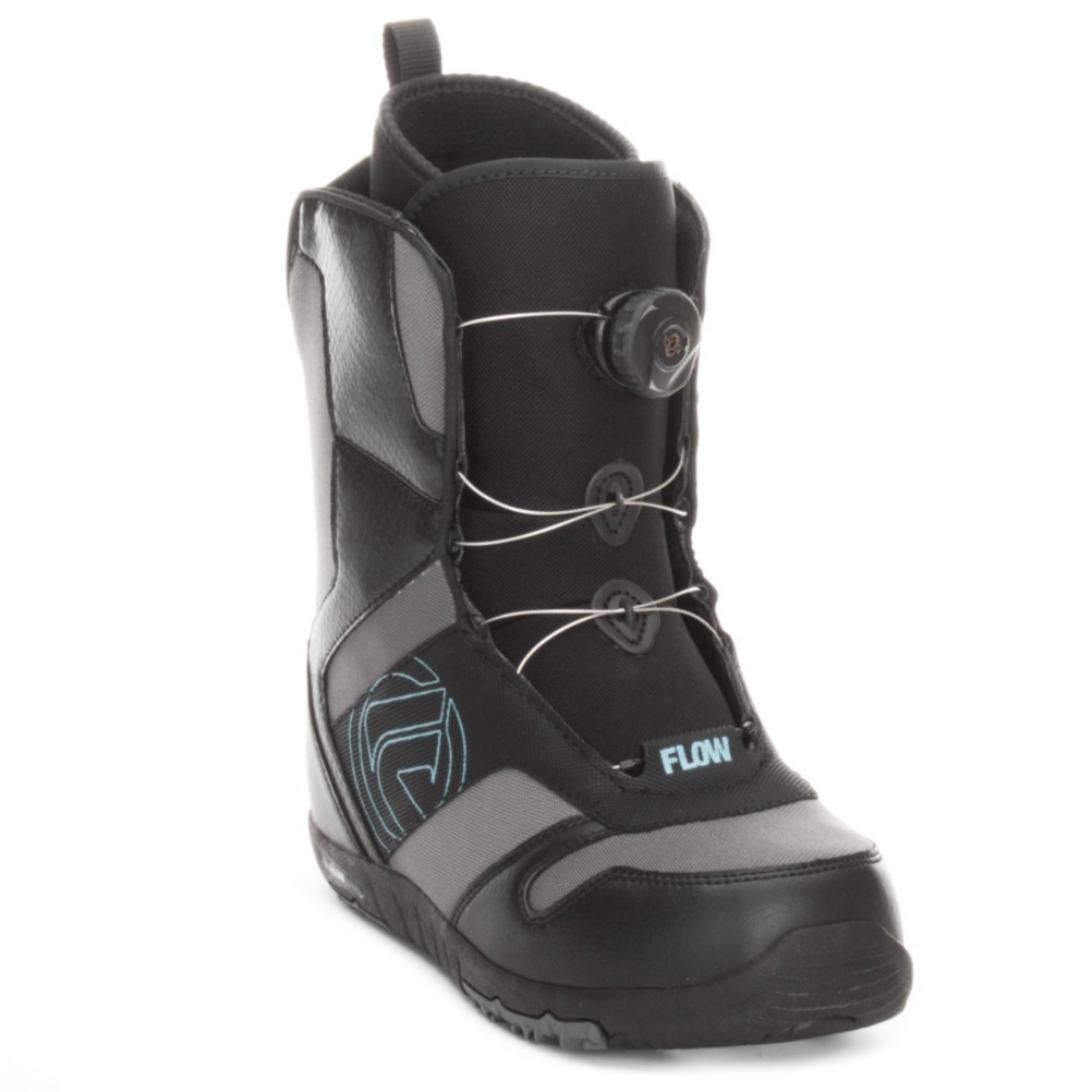 Flow Rival Jr Boa Kids Snowboard Boots, Black, medium