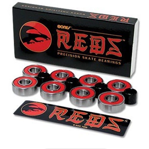 ESS Bones Red Skateboard Bearings - BONES, , medium