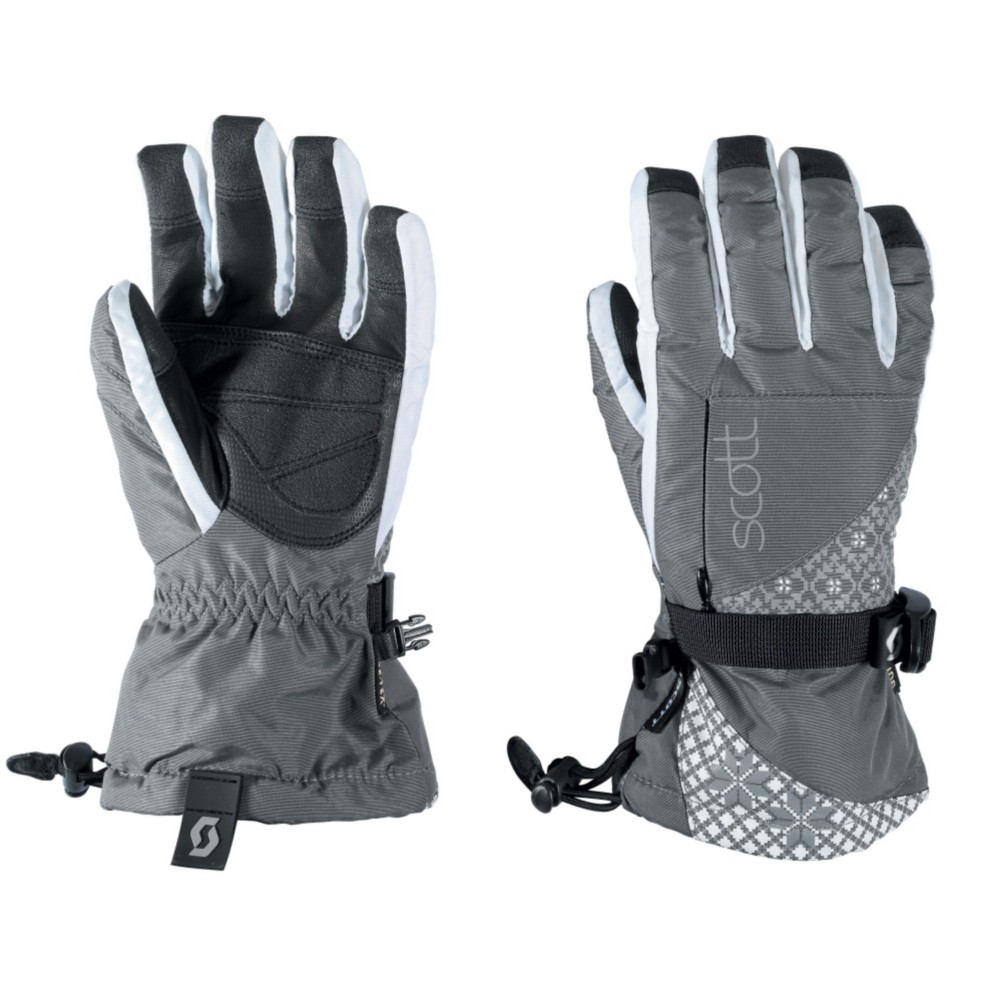 Scott Corbin Womens Gloves, Grey-White, swatch