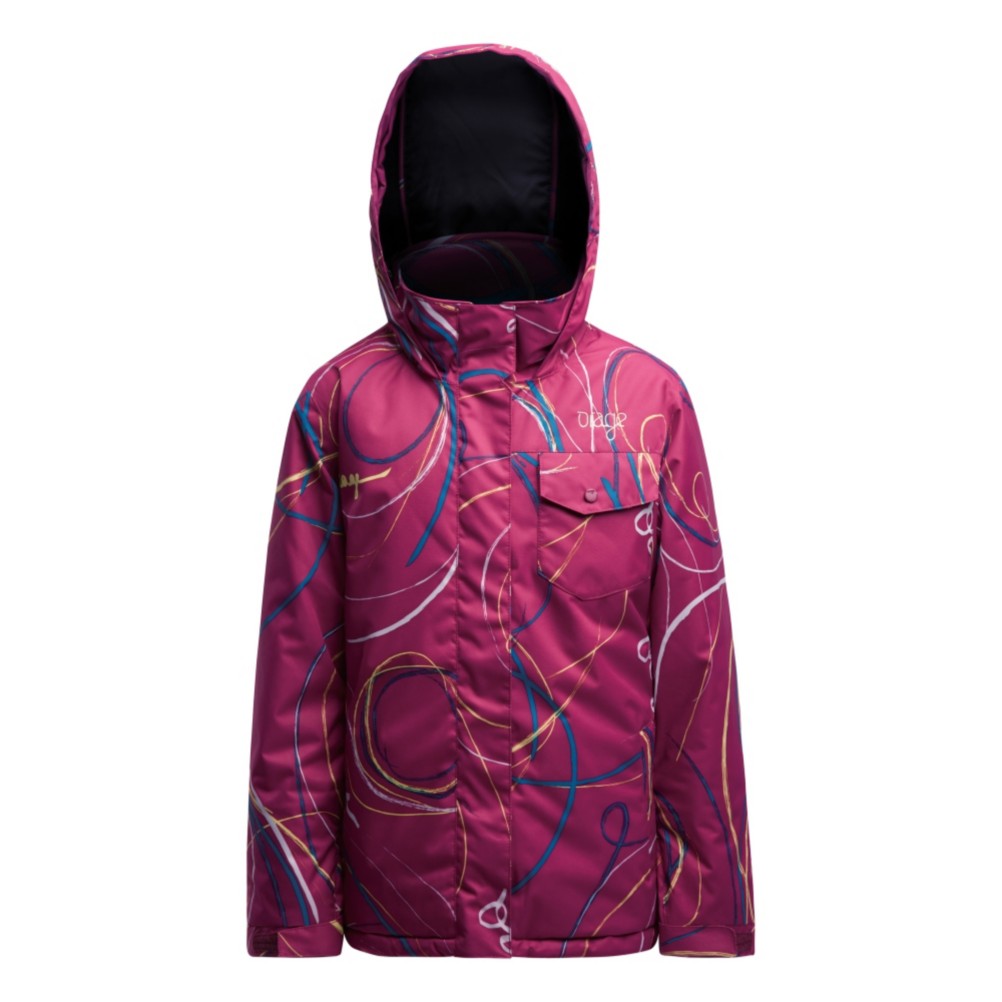 Orage Thalia Girls Ski Jacket, Swirl Berry, swatch