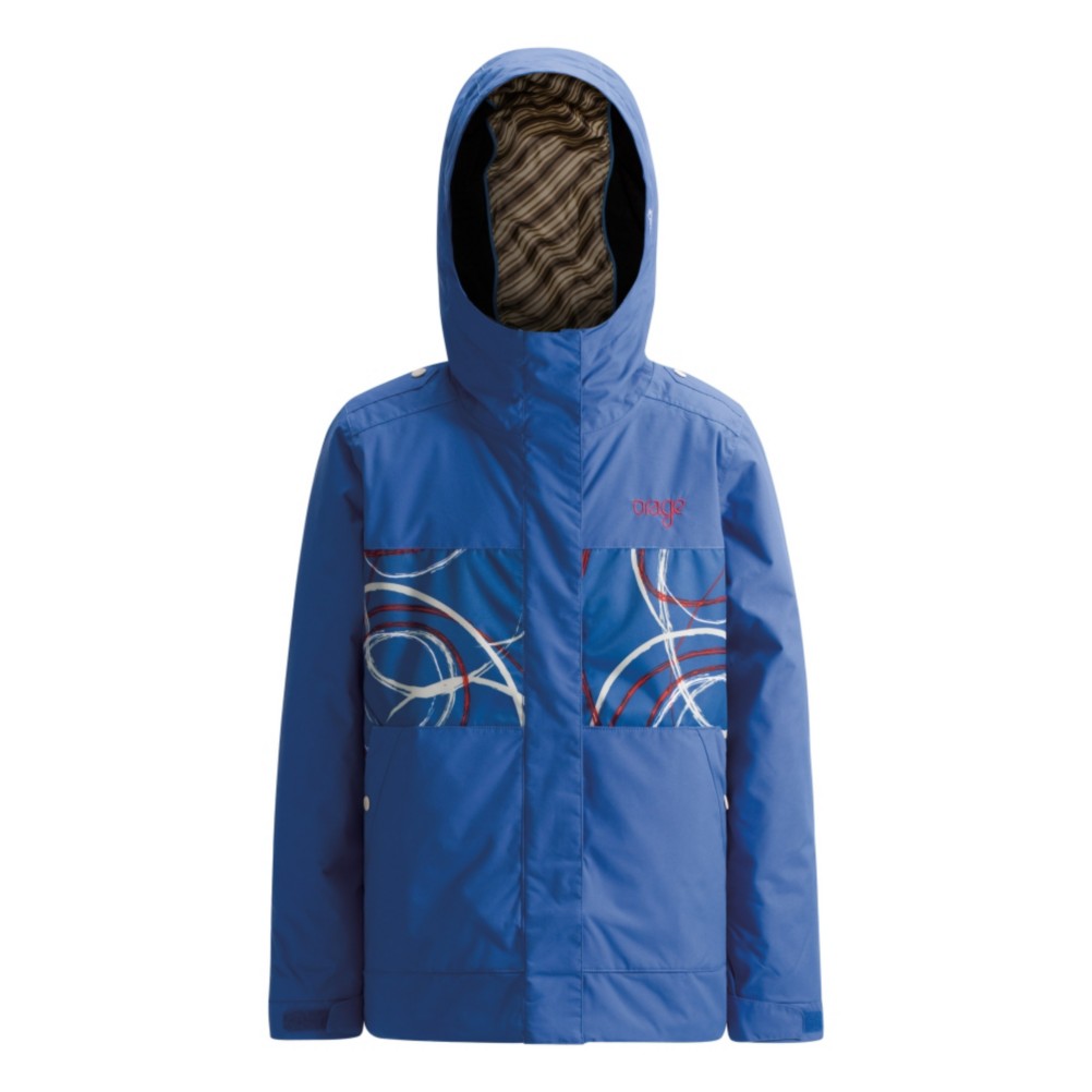 Orage Tweedie Girls Ski Jacket, Liberty Blue, swatch