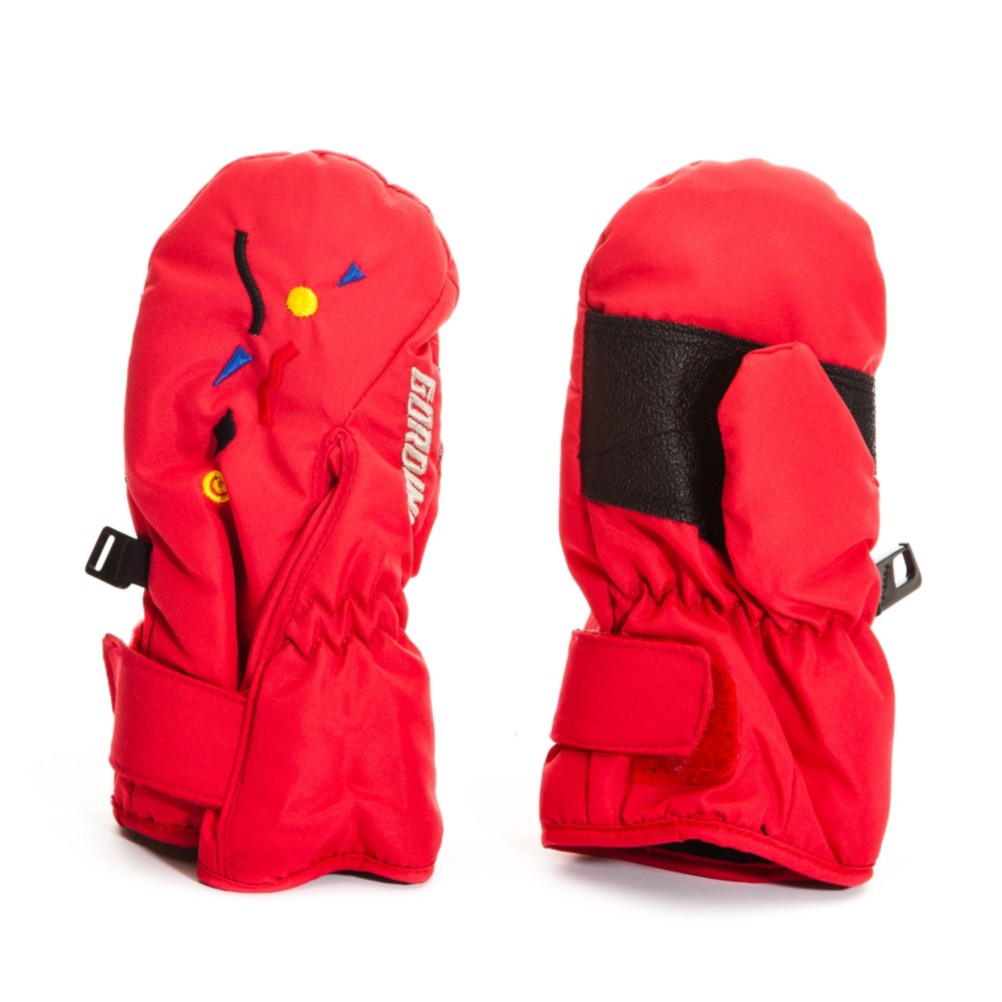 Gordini Scribble Toddlers Mittens, Red, medium