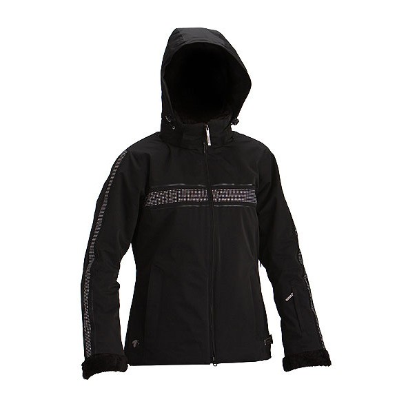 Descente Montreal Womens Insulated Ski Jacket, Black-Black, swatch