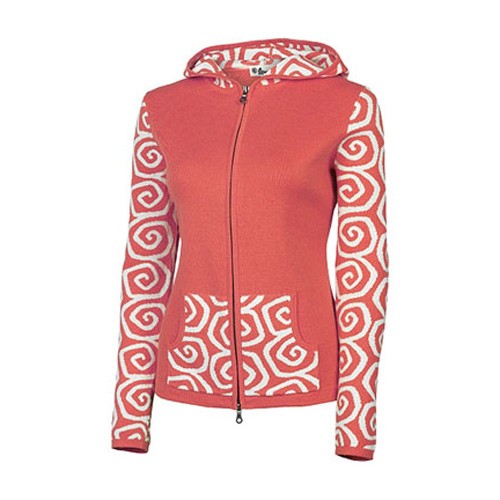Neve Designs Gloria Zip Hoodie Womens Sweater, Spice, swatch