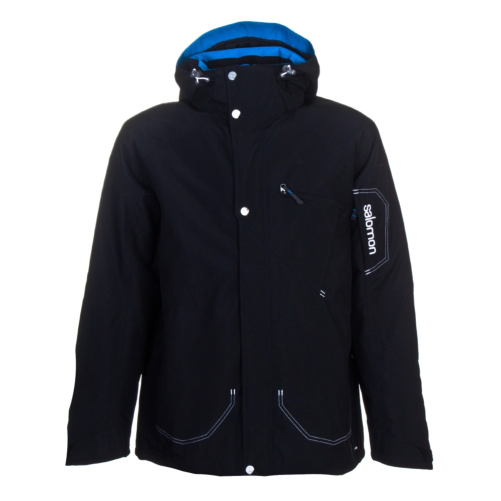 Salomon Tension 2L Mens Insulated Ski Jacket, Black, medium