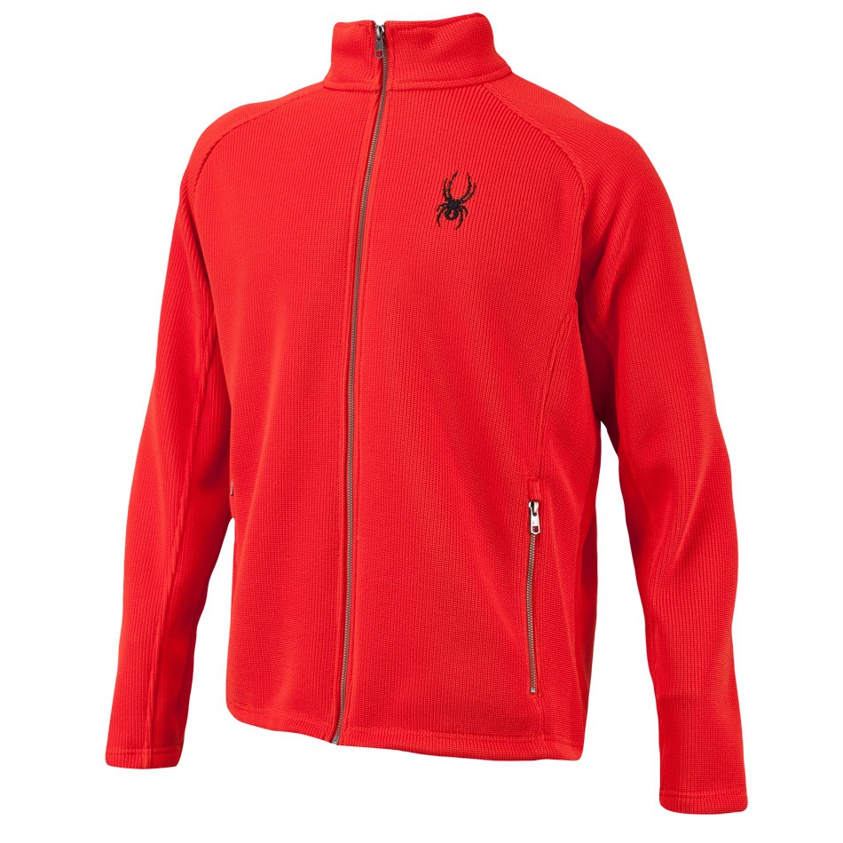 Spyder Alloy Full Zip Mid Weight Mens Sweater 2012