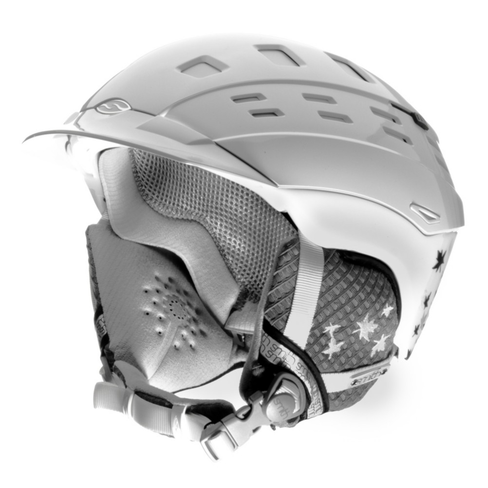 Smith Variant Brim Womens Helmet, White Fallen, medium