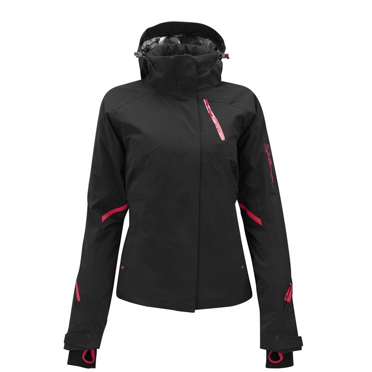 Salomon Brilliant Womens Insulated Ski Jacket, Black, medium