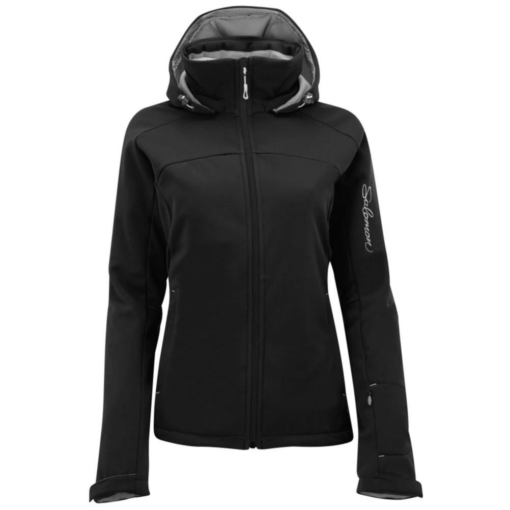 Salomon Snowtrip 3:1 Womens Insulated Ski Jacket, Black-Black, medium