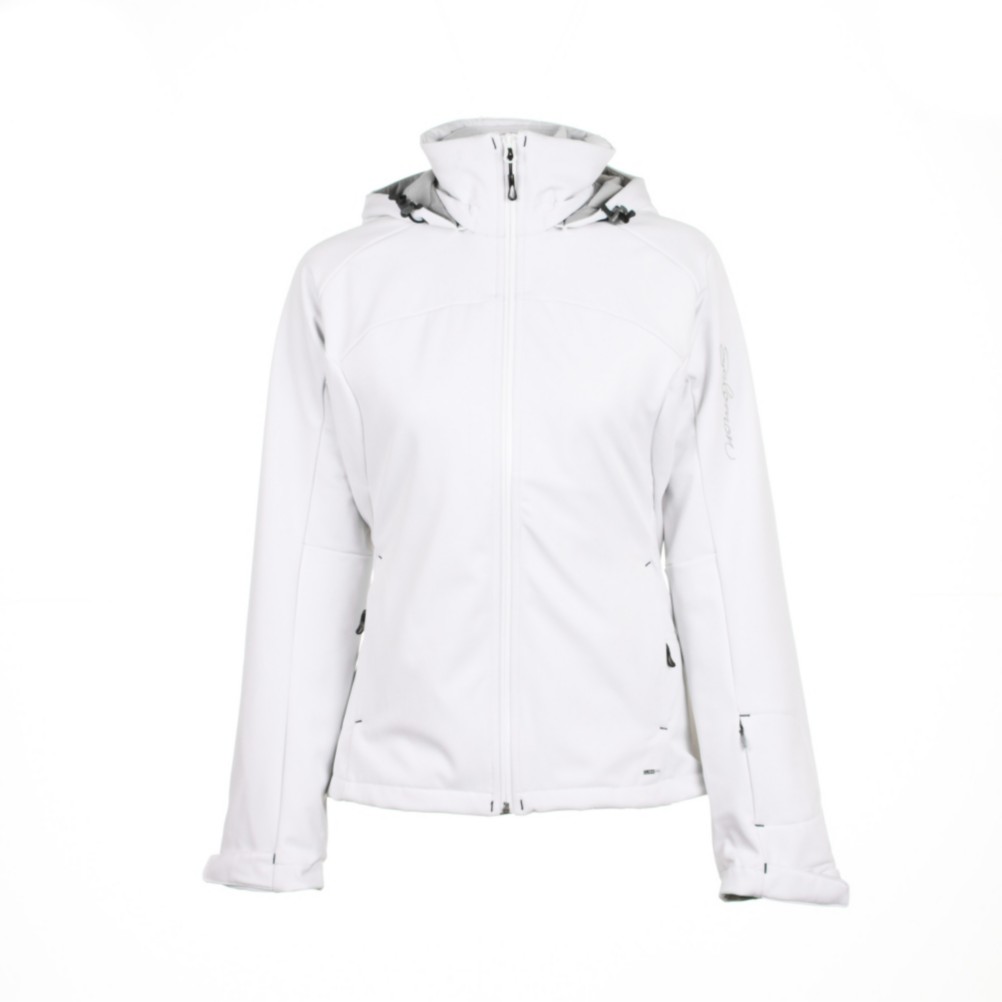 Salomon Snowtrip 3:1 Womens Insulated Ski Jacket, White-White, swatch
