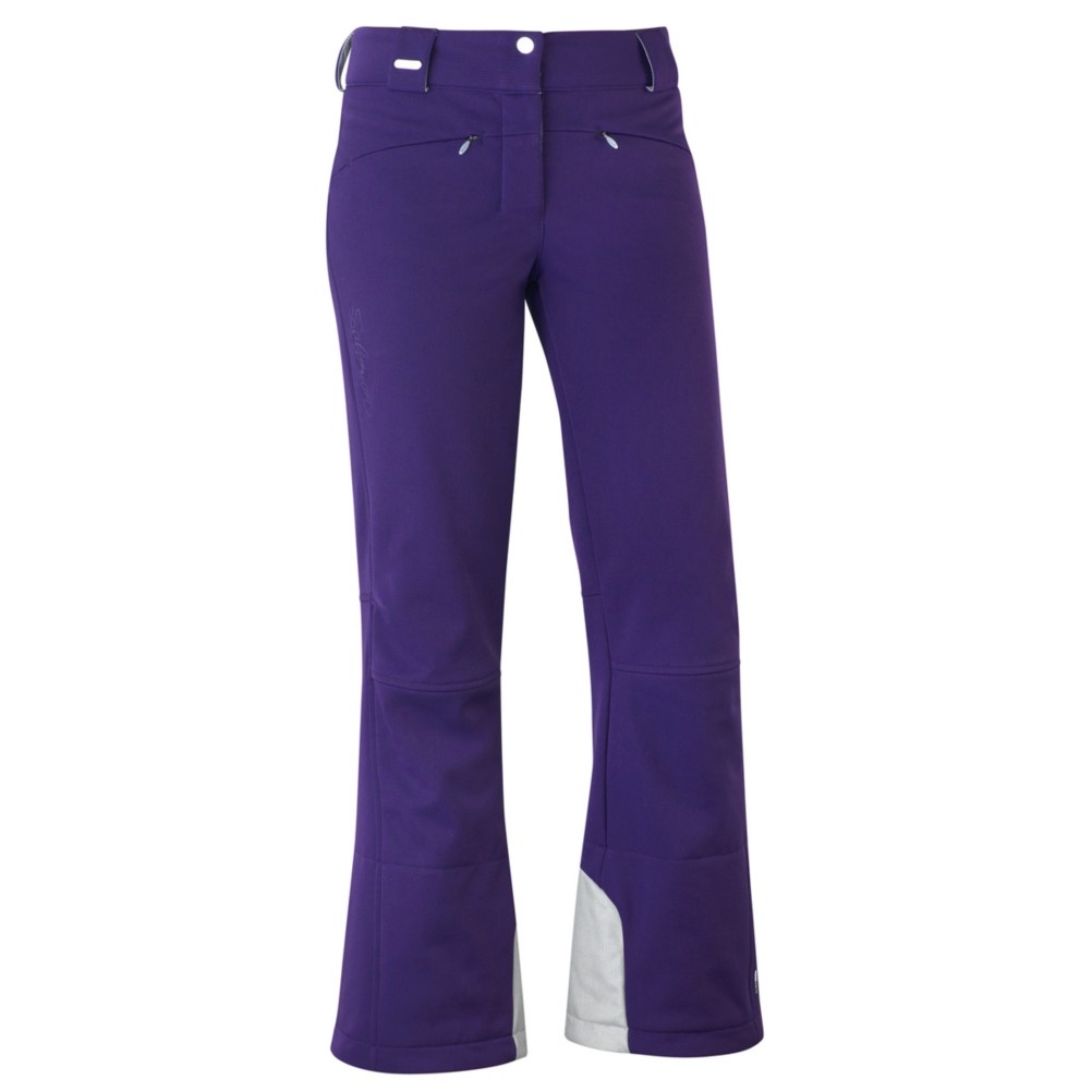 Salomon Snowtrip II Womens Ski Pants, Eggplant, swatch