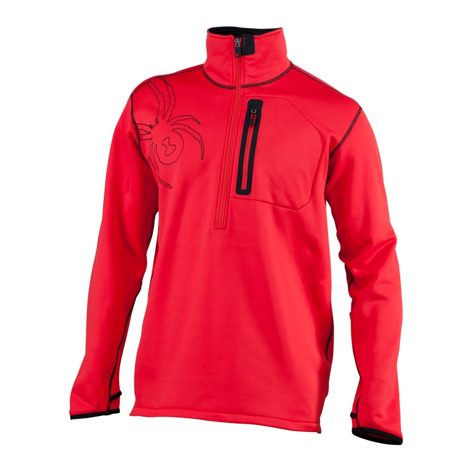 Spyder Bandit 1/2 Zip Mens Fleece Jacket Mens Mid Layer 2012
