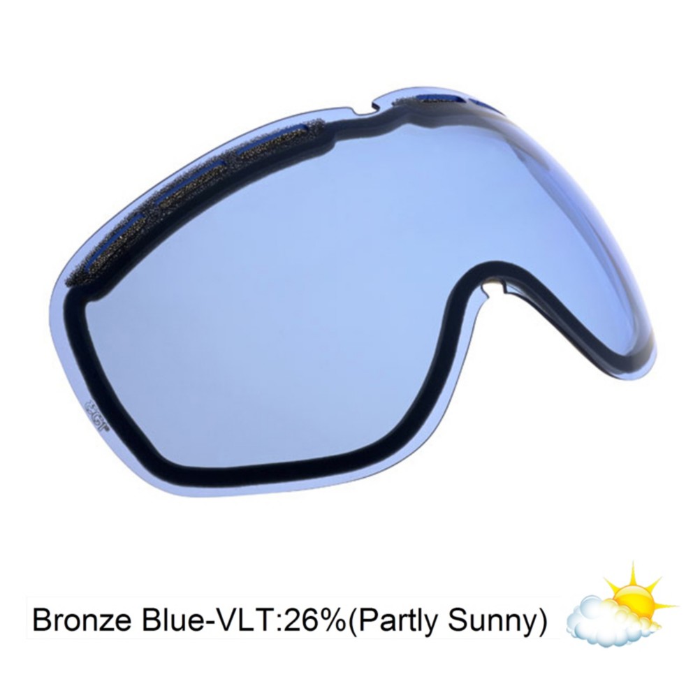 Electric EG2 Goggle Replacement Lens 2013, Bronze-Blue Chrome, medium