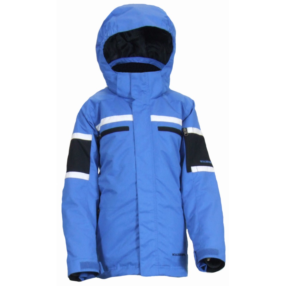 Boulder Gear Hurricane Insulated Boys Ski Jacket, Ocean Blue-Black-White, swatch