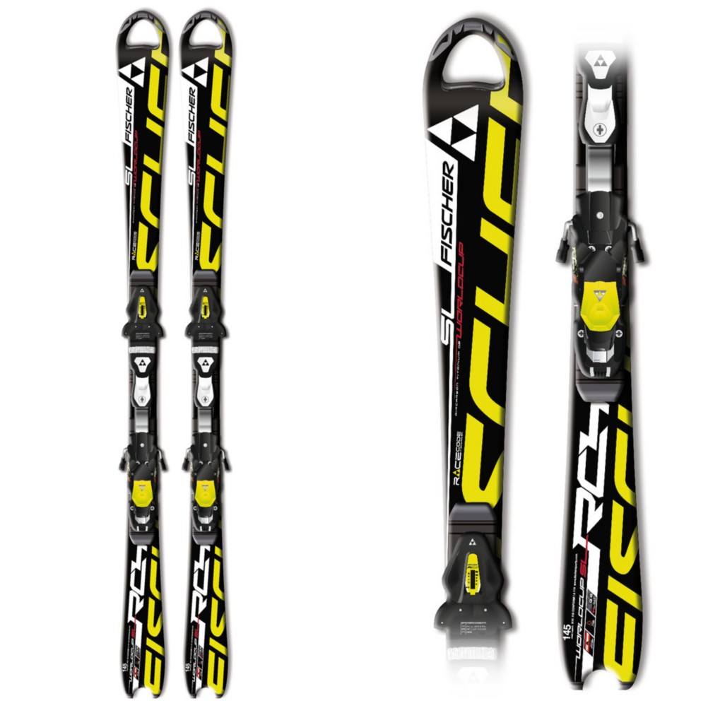 Fischer World Cup SL Junior Race Skis with RC4 Z11 Bindings