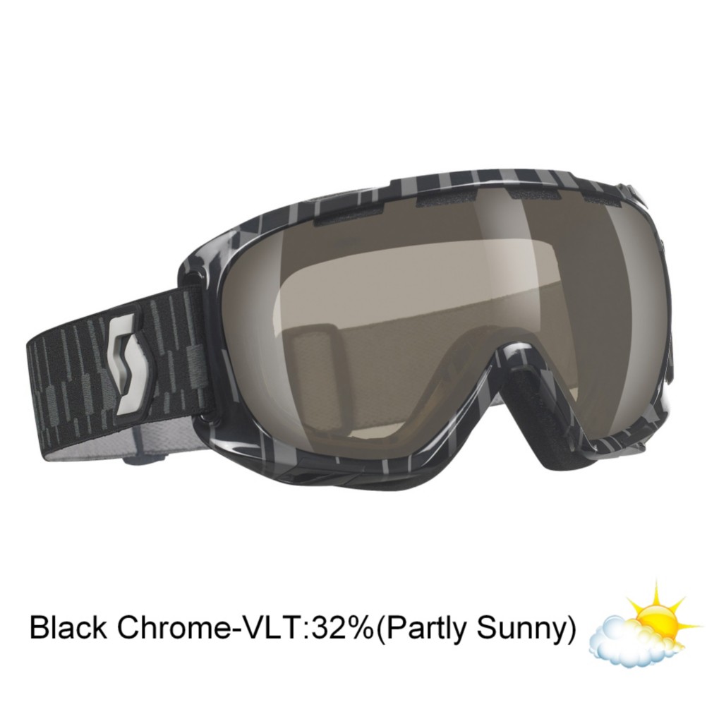 Scott Fix Goggles, Black-Nl 32 Black Chrome, medium