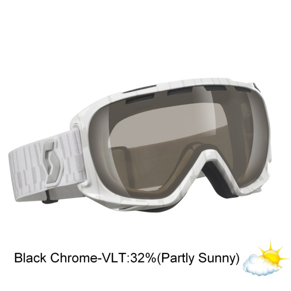 Scott Fix Goggles, White-Nl 32 Black Chrome, swatch