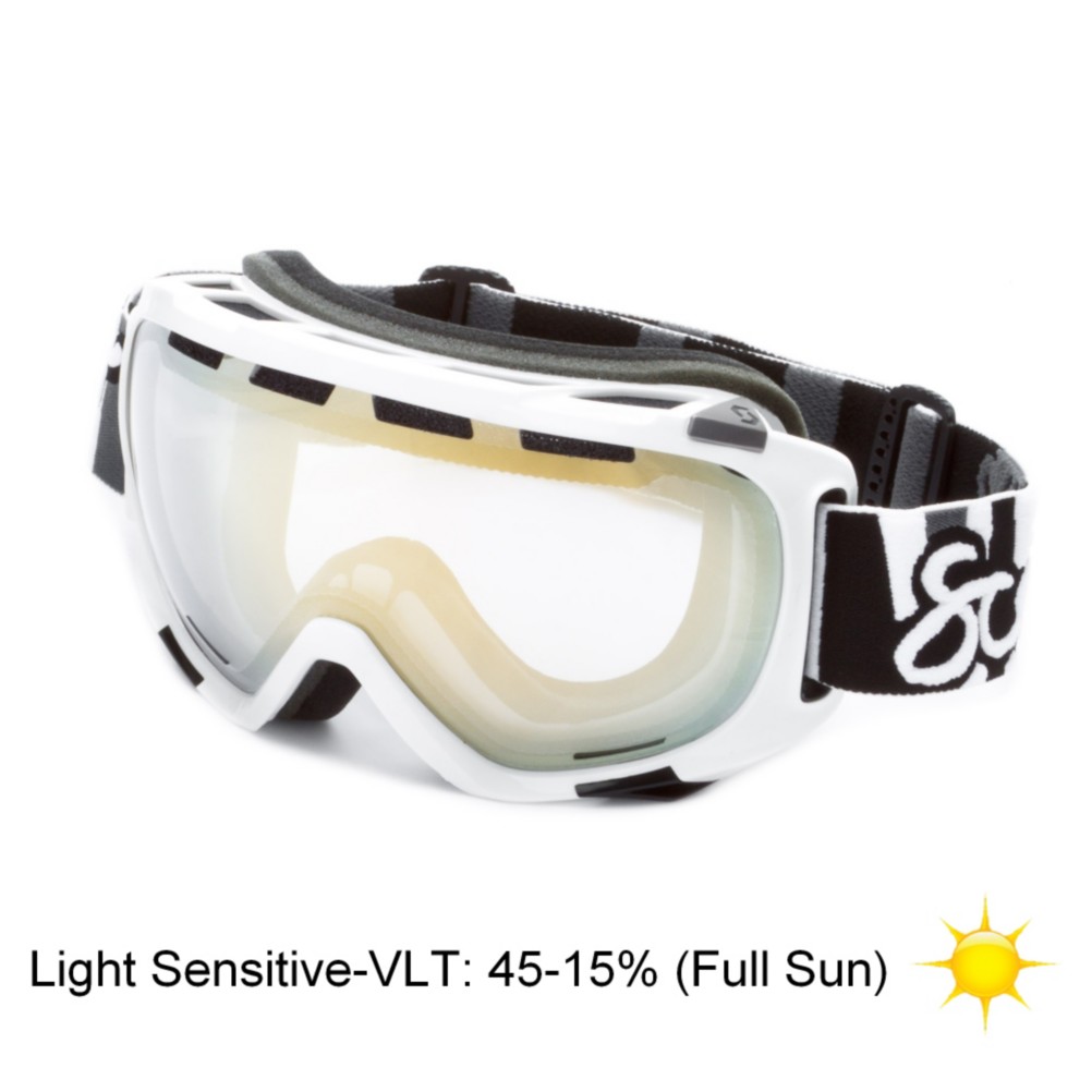 Scott Fix Goggles, Light Sens Chrome-Gloss White, swatch