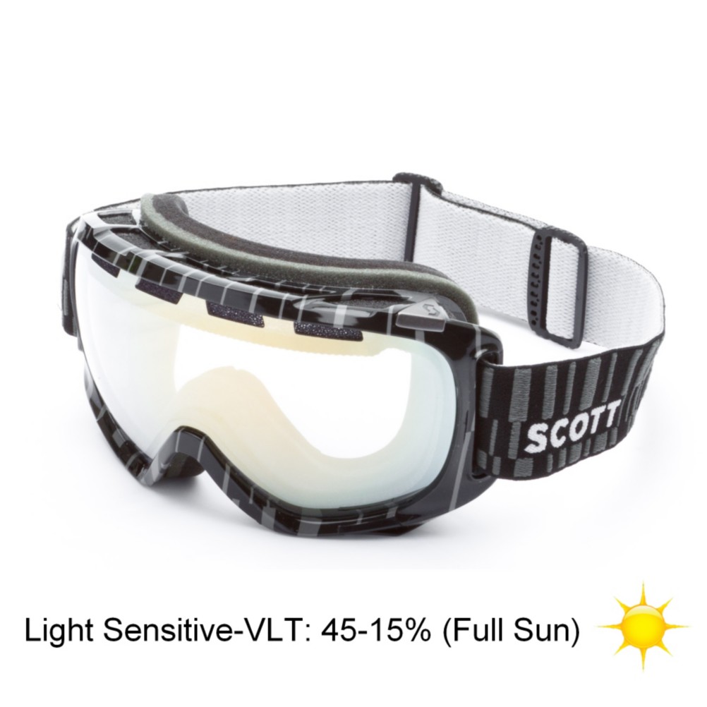 Scott Fix Goggles, Light Sens Chrome-Code Black, swatch
