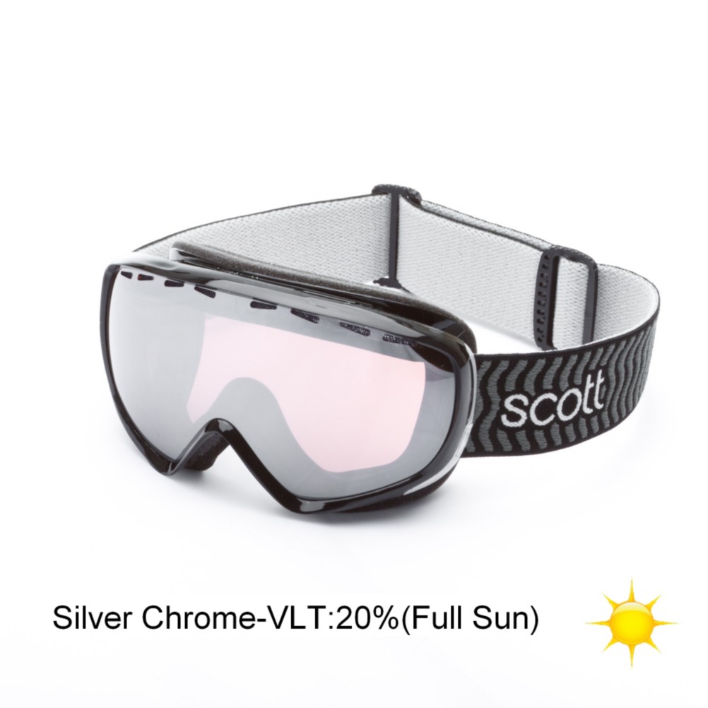 Scott Dana Womens Goggles, Silver Chrome-Black, swatch