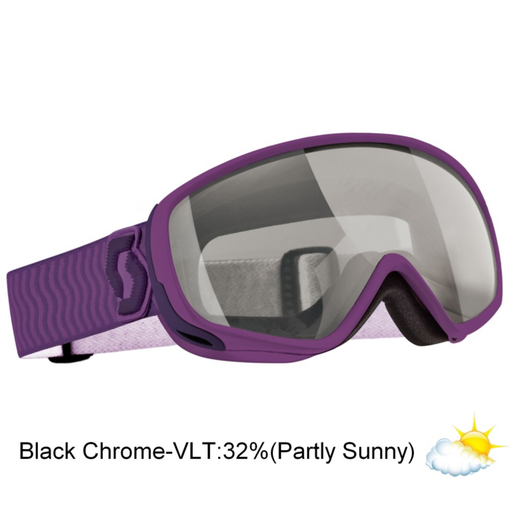 Scott Dana Womens Goggles, Purple-Nl 32 Black Chr, swatch
