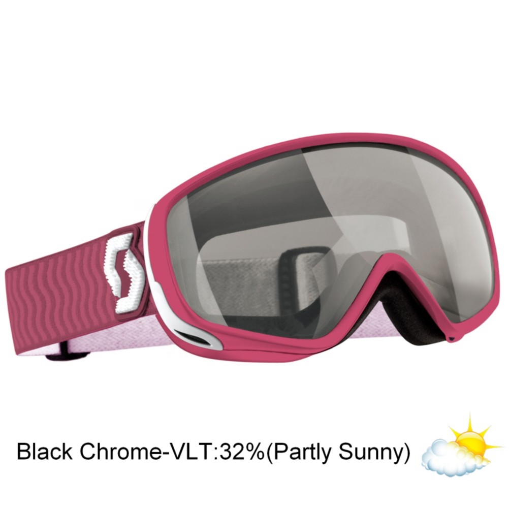 Scott Dana Womens Goggles, Pink-Nl 32 Black Chr, swatch