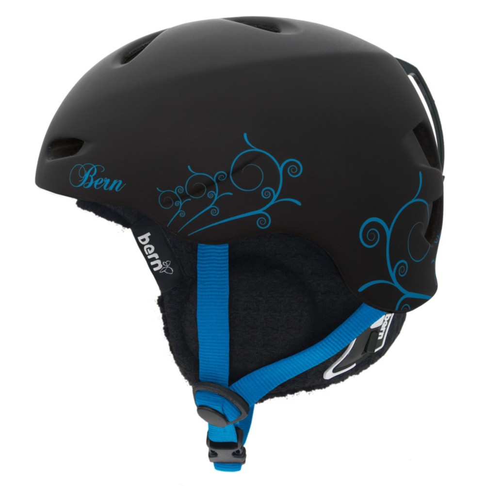 Bern Berkeley Lindsey Jacobellis Womens Audio Helmet, Black Lindsey Jacobellis-Black Audio Knit, medium