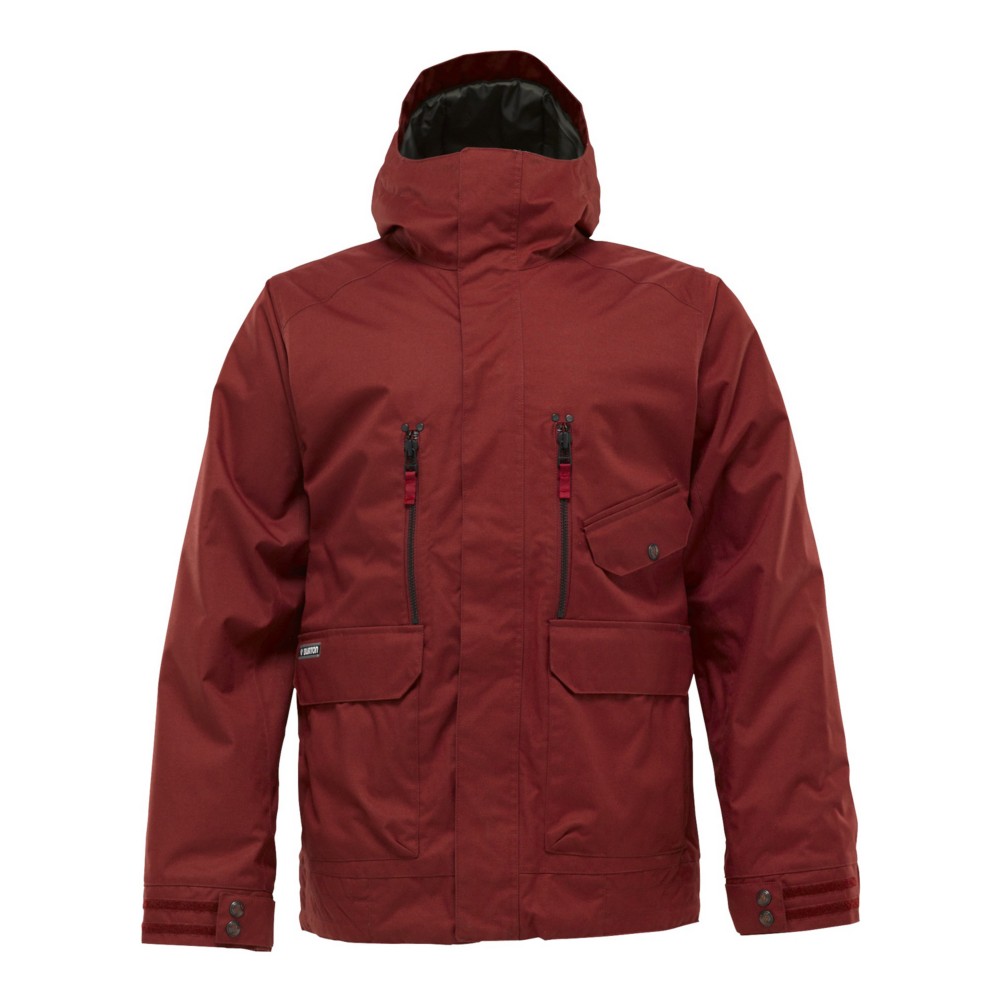 Burton Bit-O-Heaven Mens Insulated Snowboard Jacket, Biking Red, medium