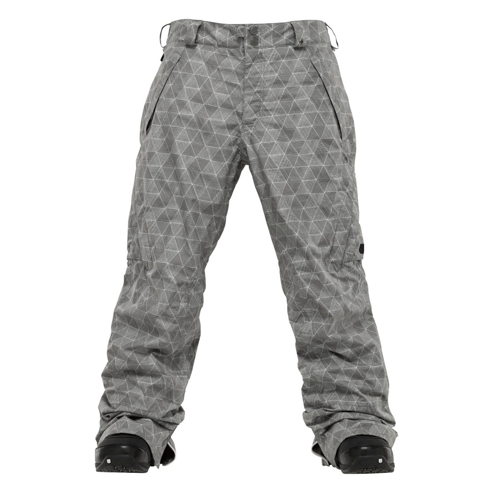 Burton Vent Mens Snowboard Pants, Smog Hex Plaid, swatch