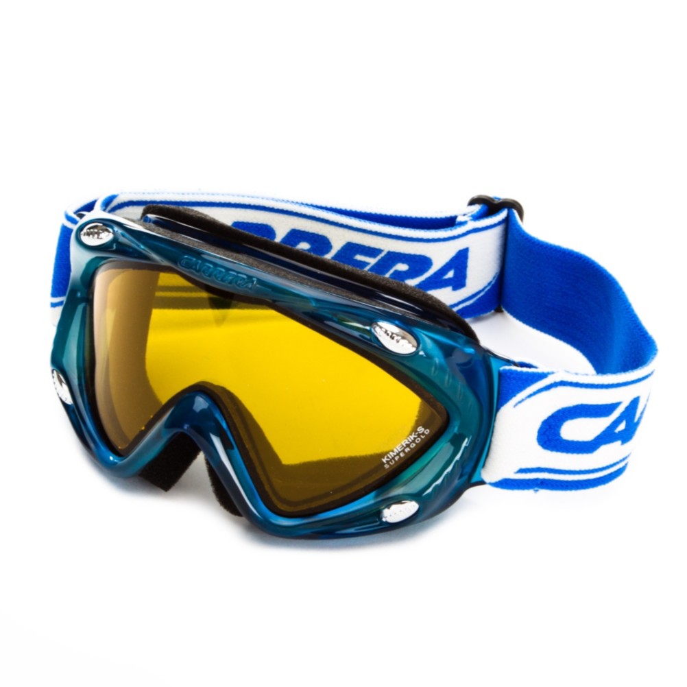 Carrera Kimerik S Kids Goggles, Liquid Electric Blue-Super Gold, medium